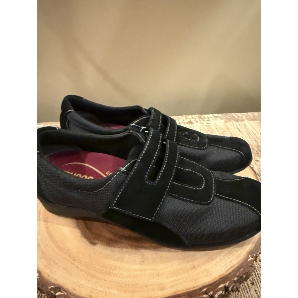 Munro American Joliet 2 Arch Support Black Suede Athletic Style Shoes 5.5 M New